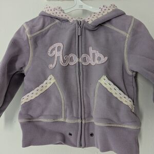 Roots Purple Hoodie with Embroidered Logo